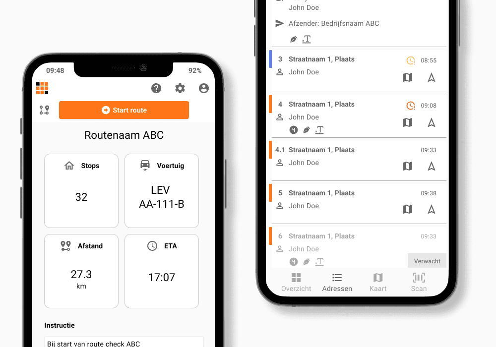 feature afbeelding koerier app